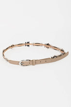 Load image into Gallery viewer, Metallic Faux Leather Decor Fasion Belt
