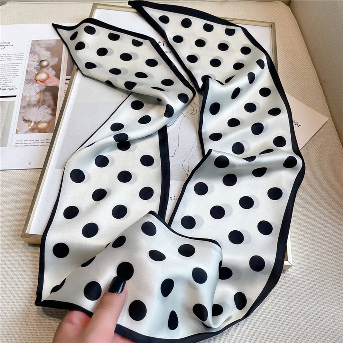Polka Muse Silk Scarf