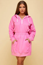 Load image into Gallery viewer, Hoodie Sweat Mini Dress
