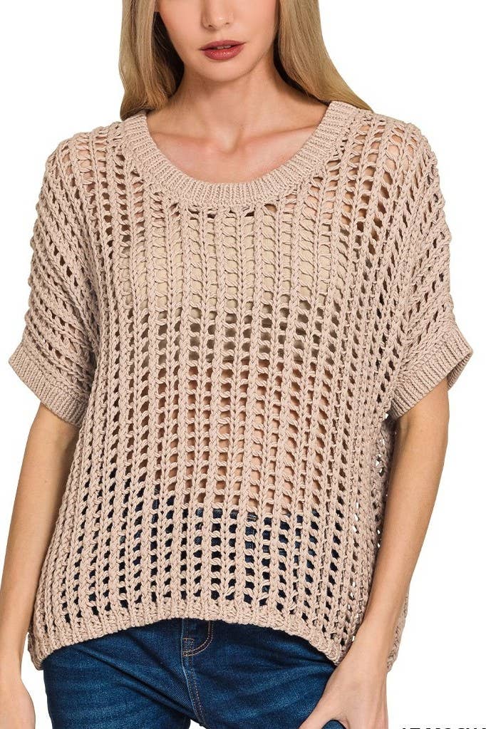 The Coastal Cove Crochet Sweater