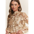 Desert Bloom Embroidered Crop Top