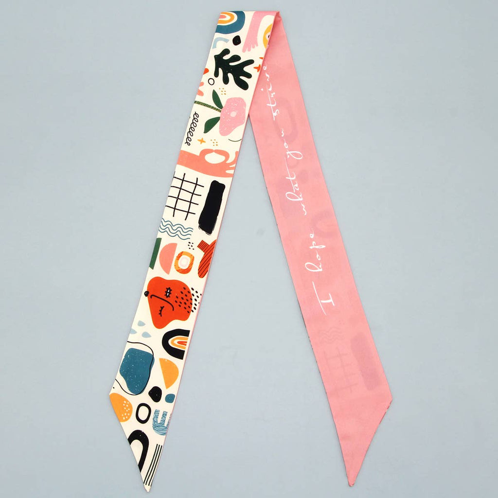 Silk Trail Ribbon Scarf