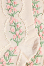 Load image into Gallery viewer, Tulip Bloom Embroidered Socks
