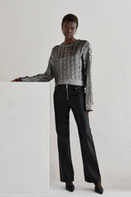 Load image into Gallery viewer, Alexandra Silver Laminated Sweater
