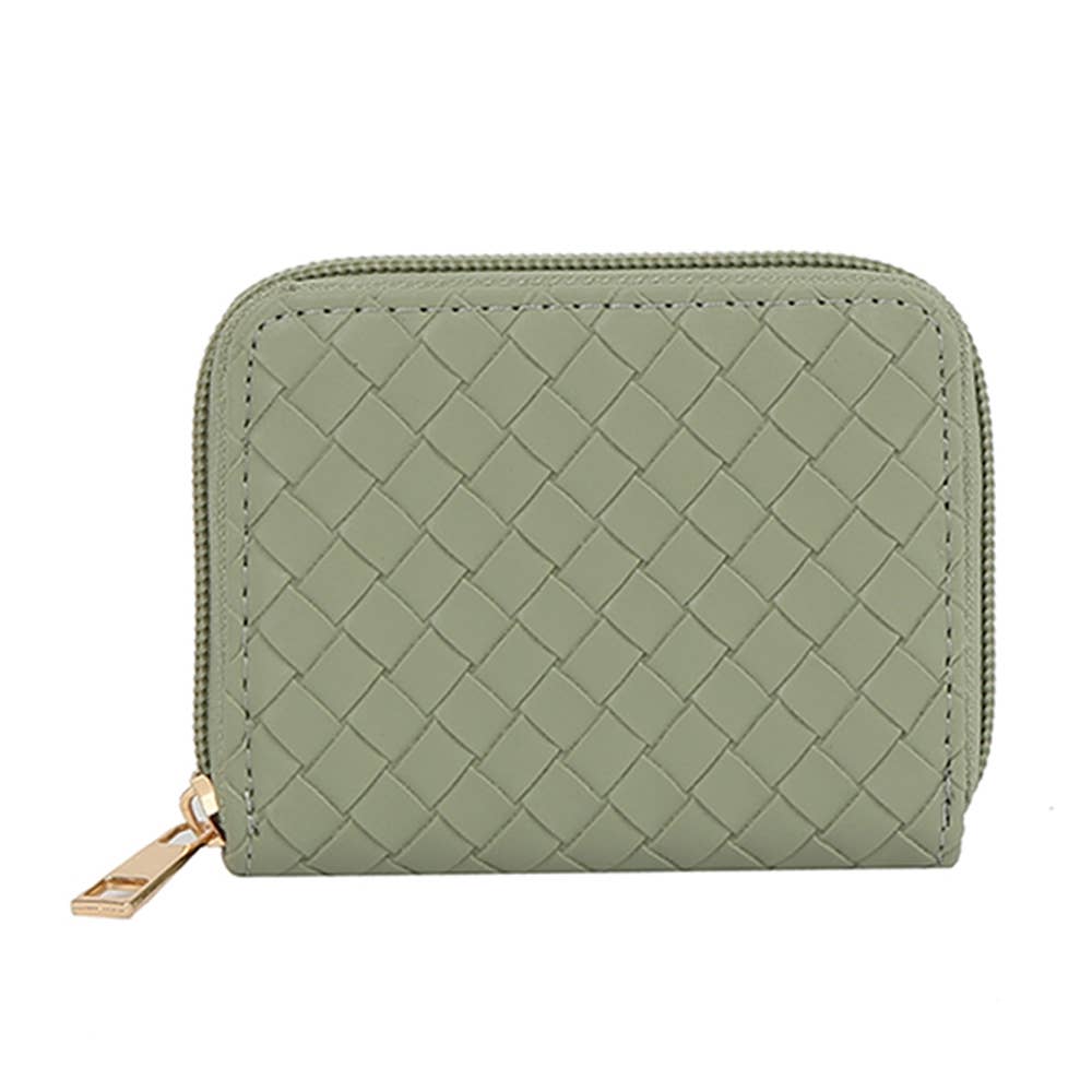 Briar Woven Zip Wallet