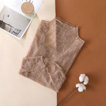 Load image into Gallery viewer, Semi Sheer Mesh Lace Shirt
