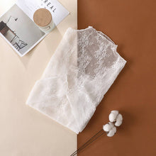 Load image into Gallery viewer, Semi Sheer Mesh Lace Shirt
