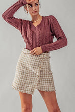 Load image into Gallery viewer, Tweed Wrap Skirt
