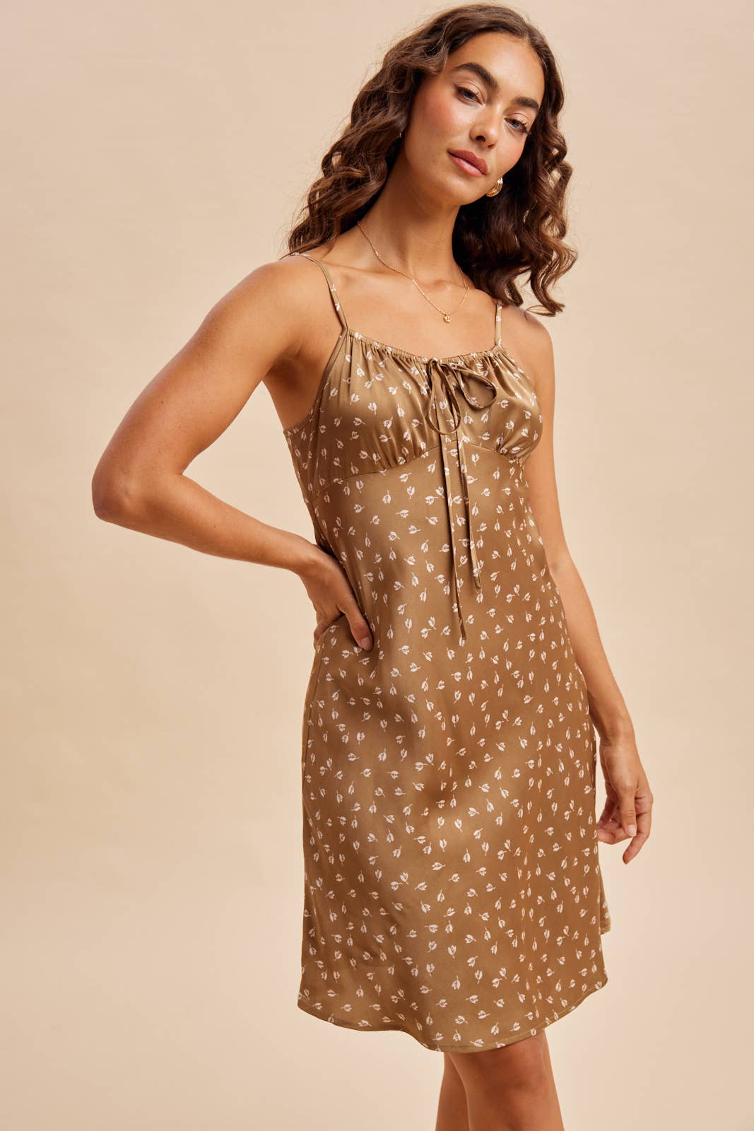 The Petal Drift Mini Dress