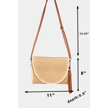 Load image into Gallery viewer, Coastal Charm Straw Clutch
