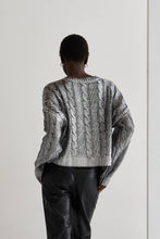 Load image into Gallery viewer, Alexandra Silver Laminated Sweater
