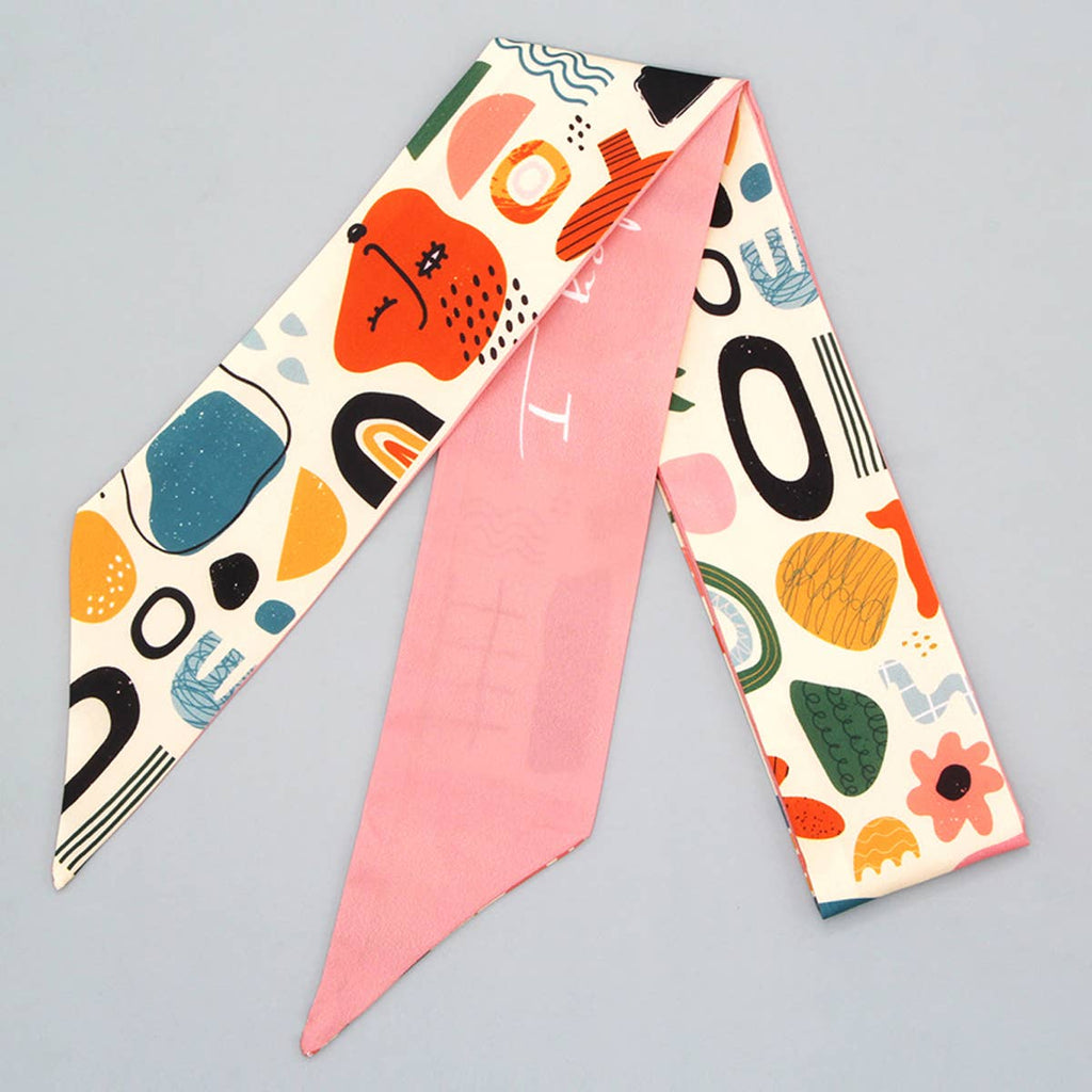 Silk Trail Ribbon Scarf