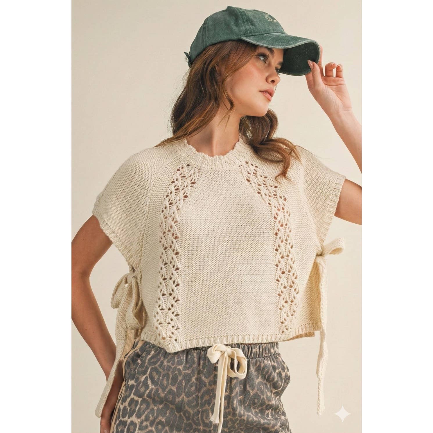 The Heirloom Braid Artisan Knit Top