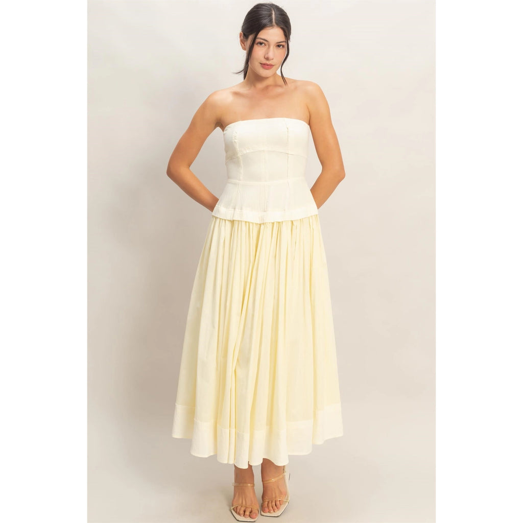Buttercream Breeze Midi Dress