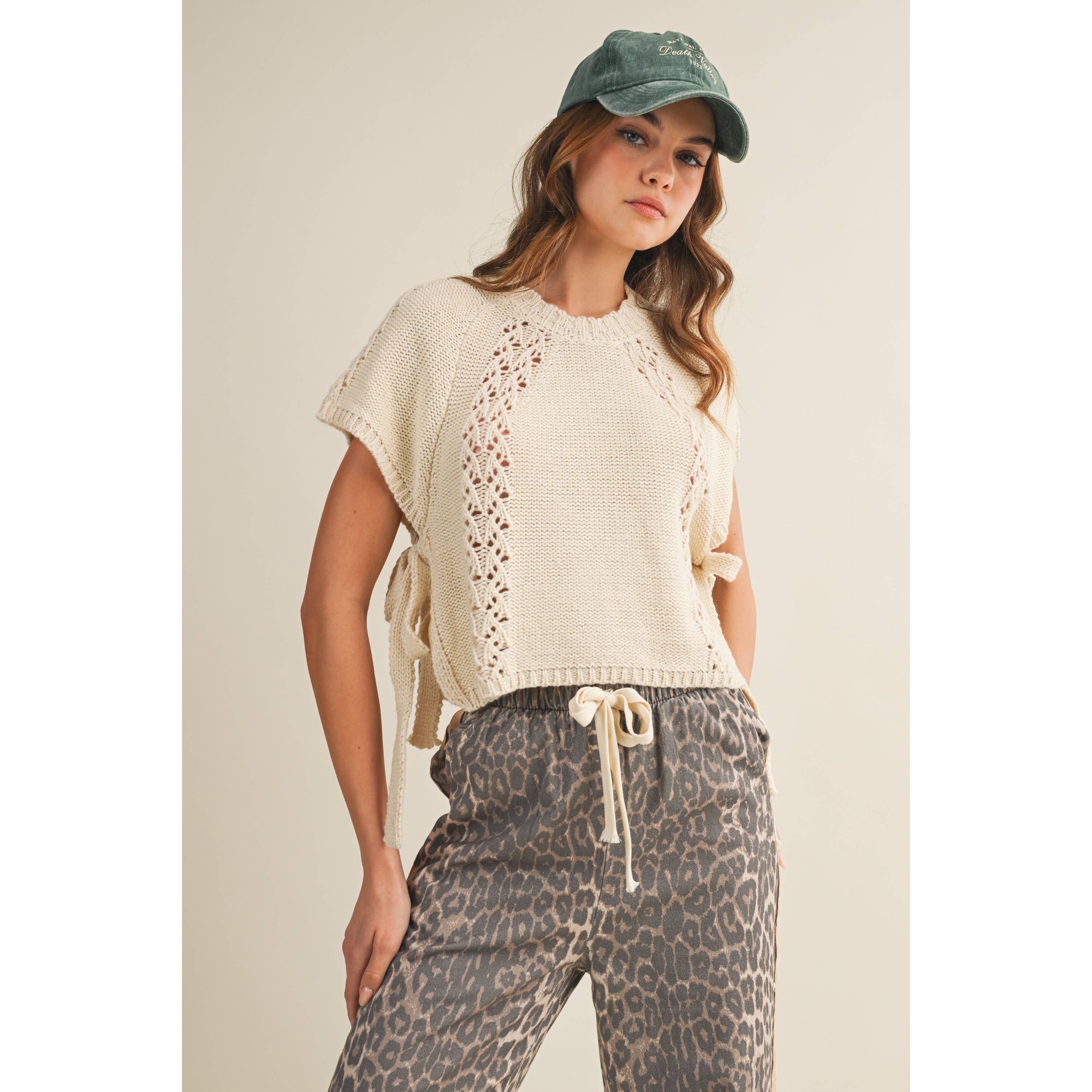 The Heirloom Braid Artisan Knit Top
