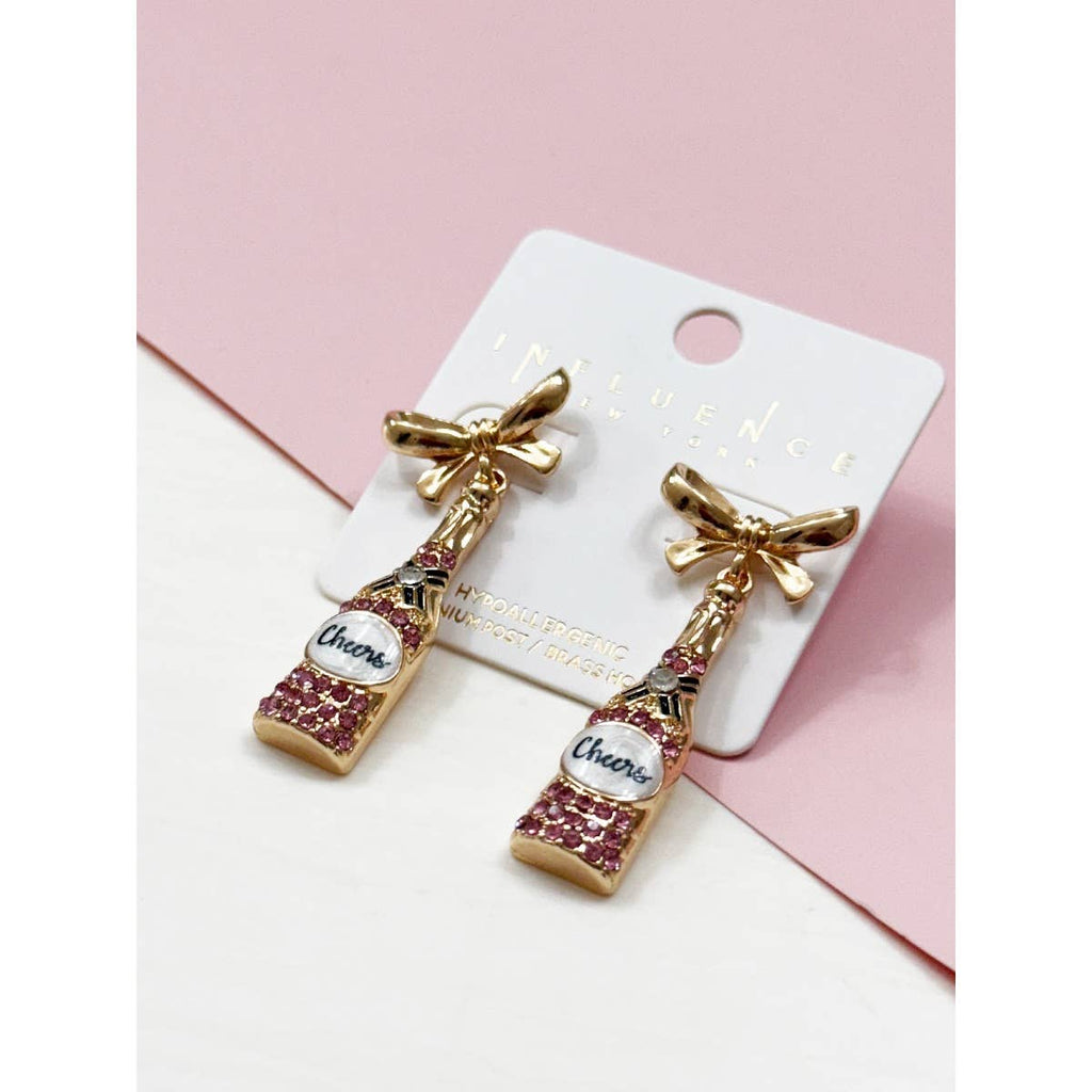 Champagne Bottle Earrings