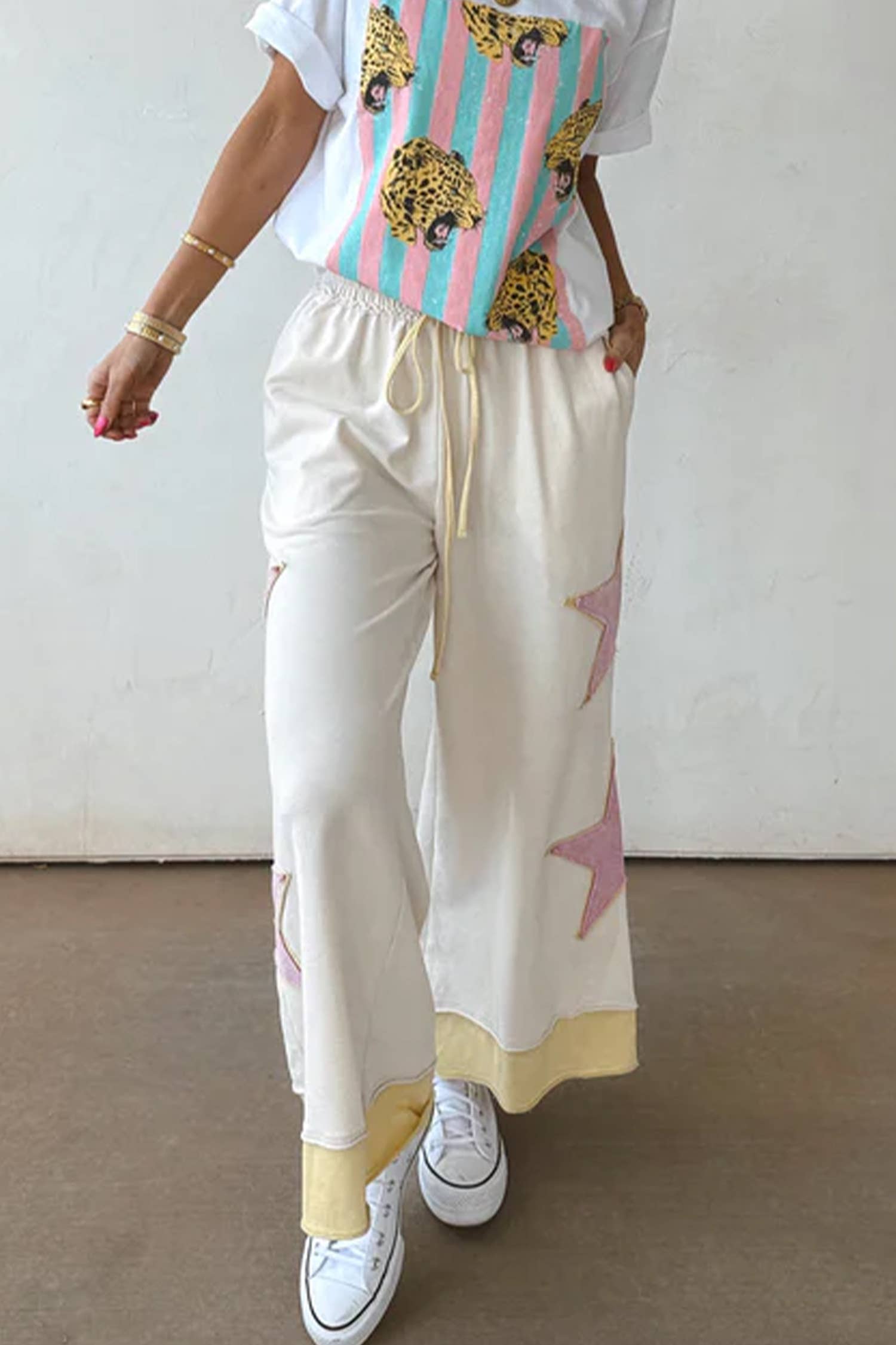 Summer Star Patchwork Pants