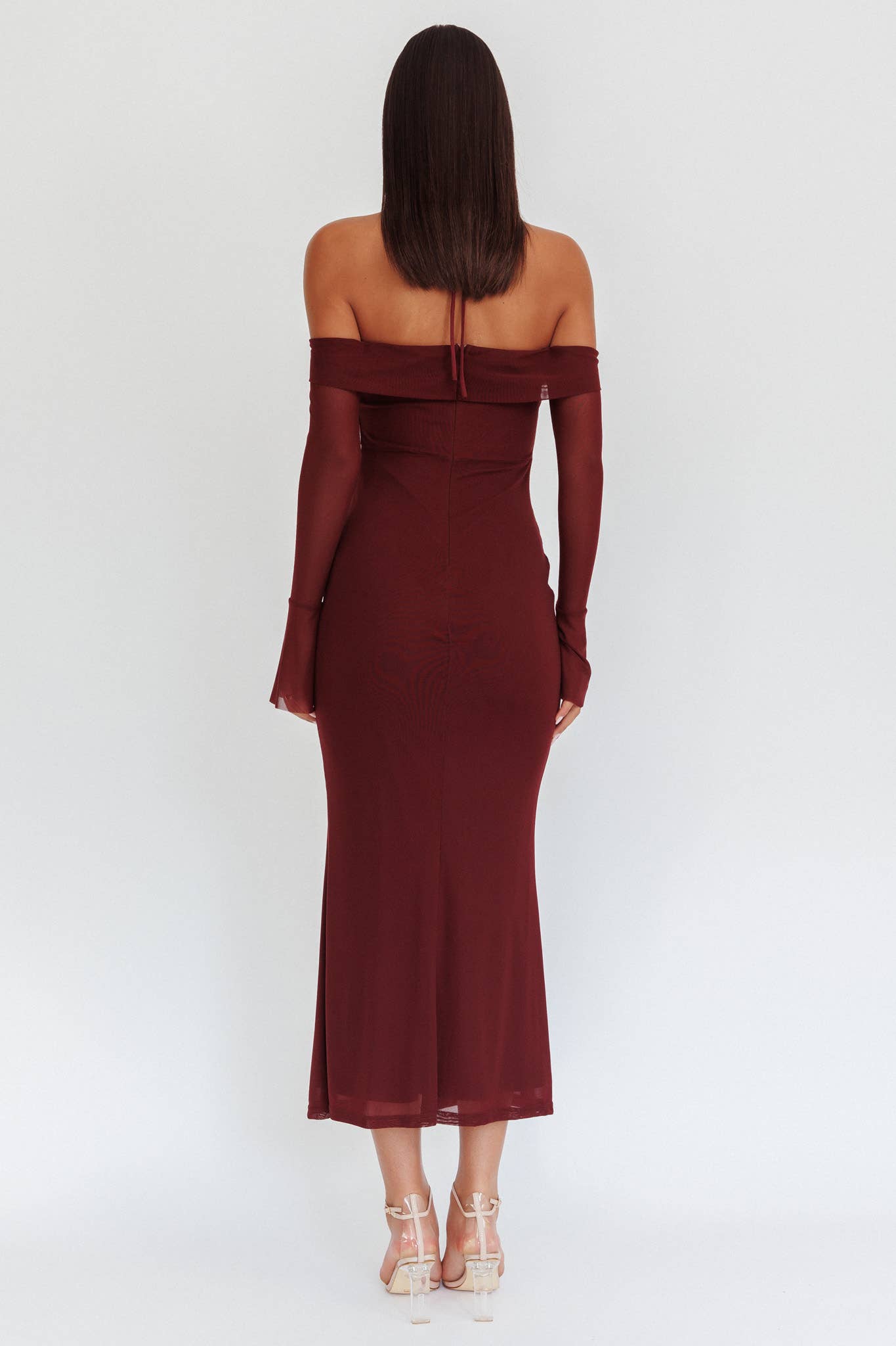 Sweet Ember Mesh Maxi Dress