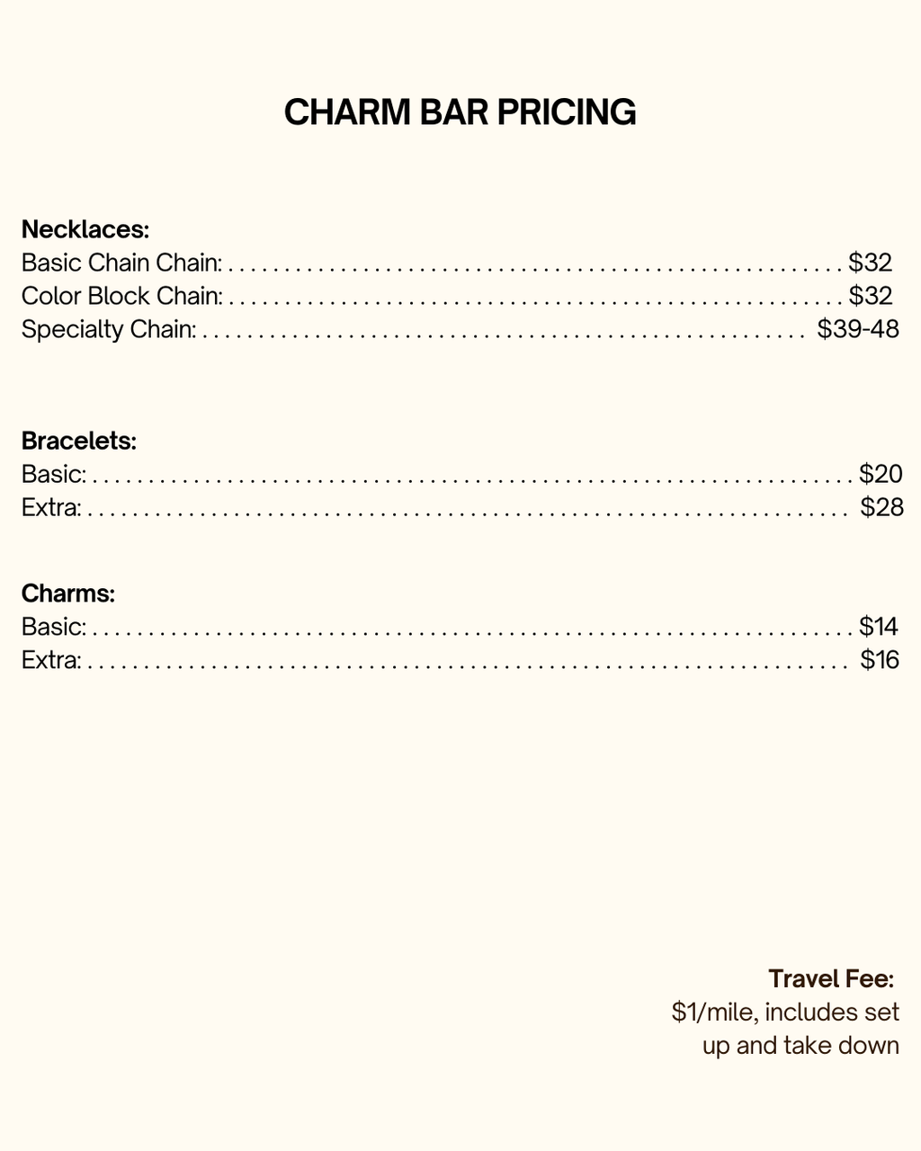 Book A Charm Bar Party