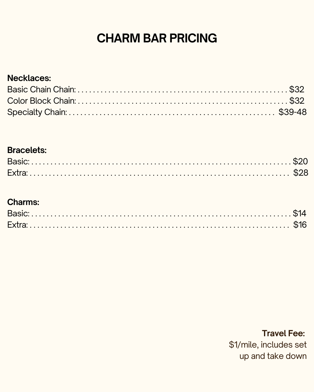 Book A Charm Bar Party