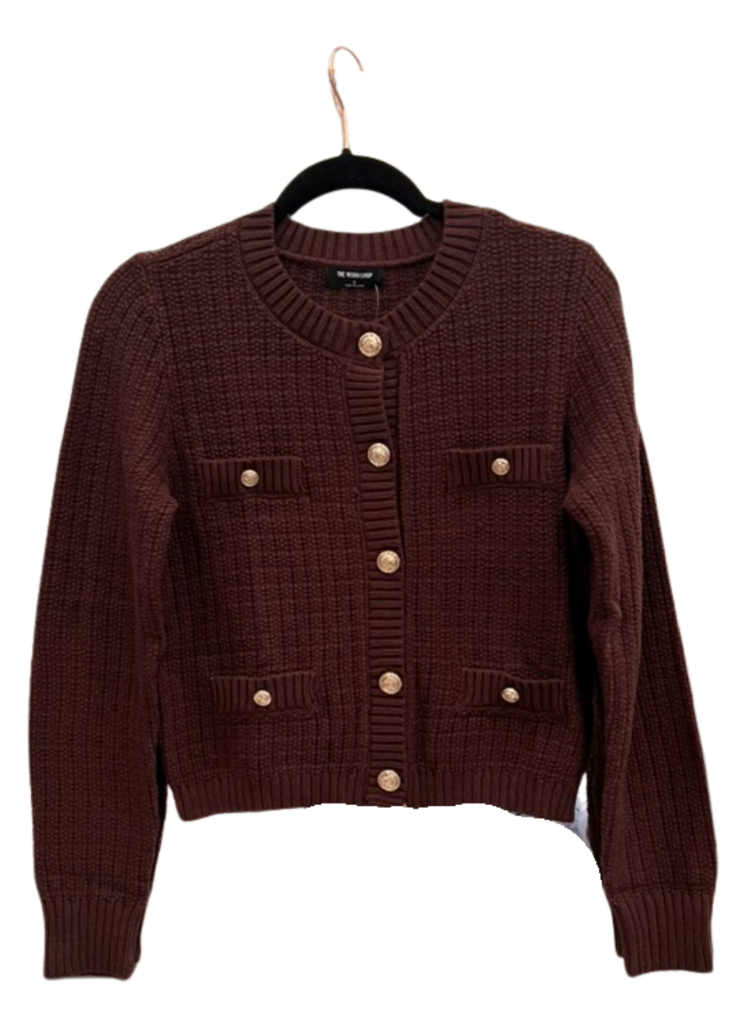Chloe Brown Knit Button up
