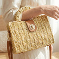 The Monroe Basket Weave Box Bag