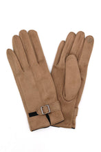Load image into Gallery viewer, Faux Suede Band Smart Touch Gloves
