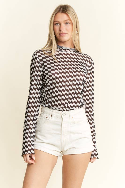 Illusion Mesh Top