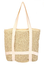 Load image into Gallery viewer, Cap &amp; Carry Tote: Tan Straw
