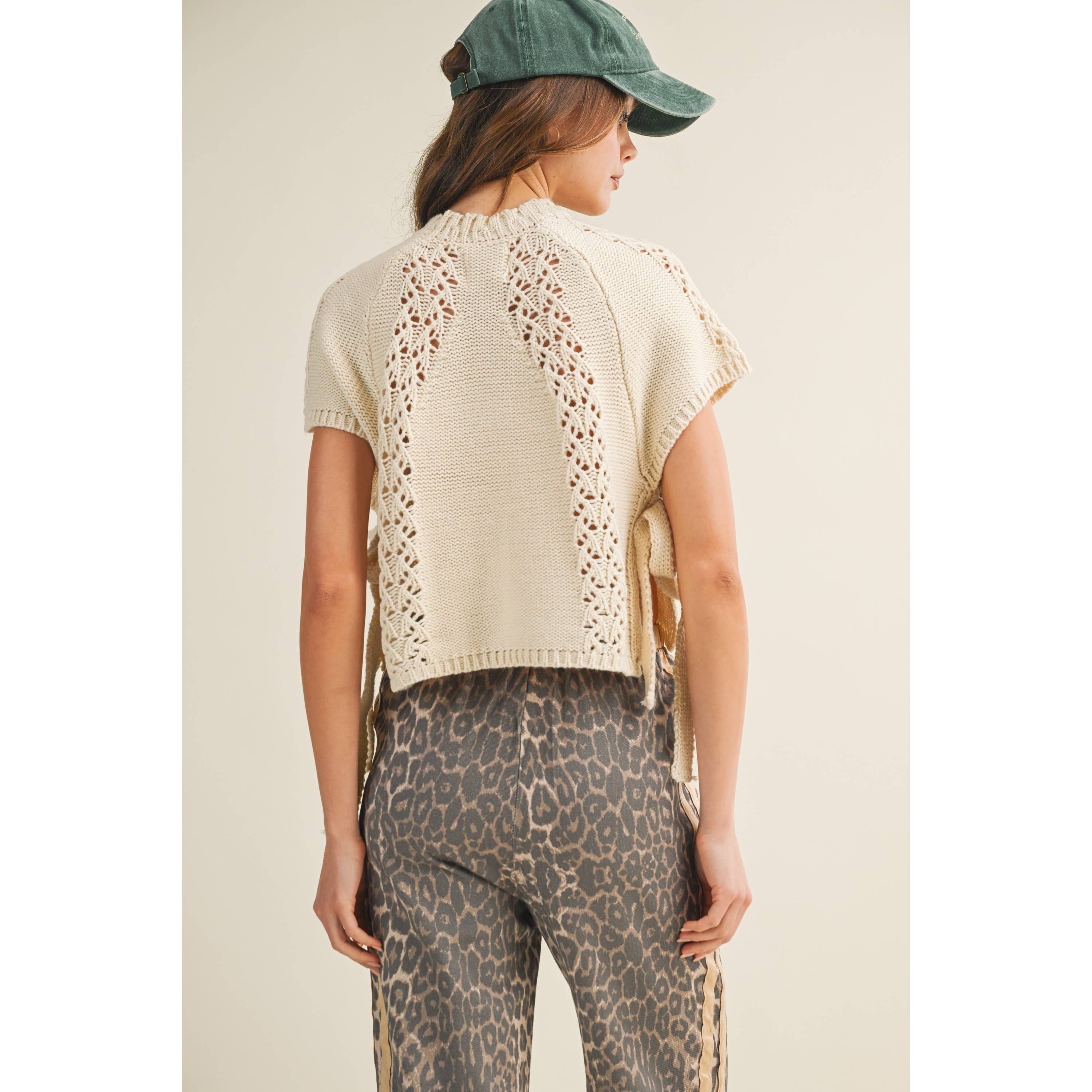 The Heirloom Braid Artisan Knit Top