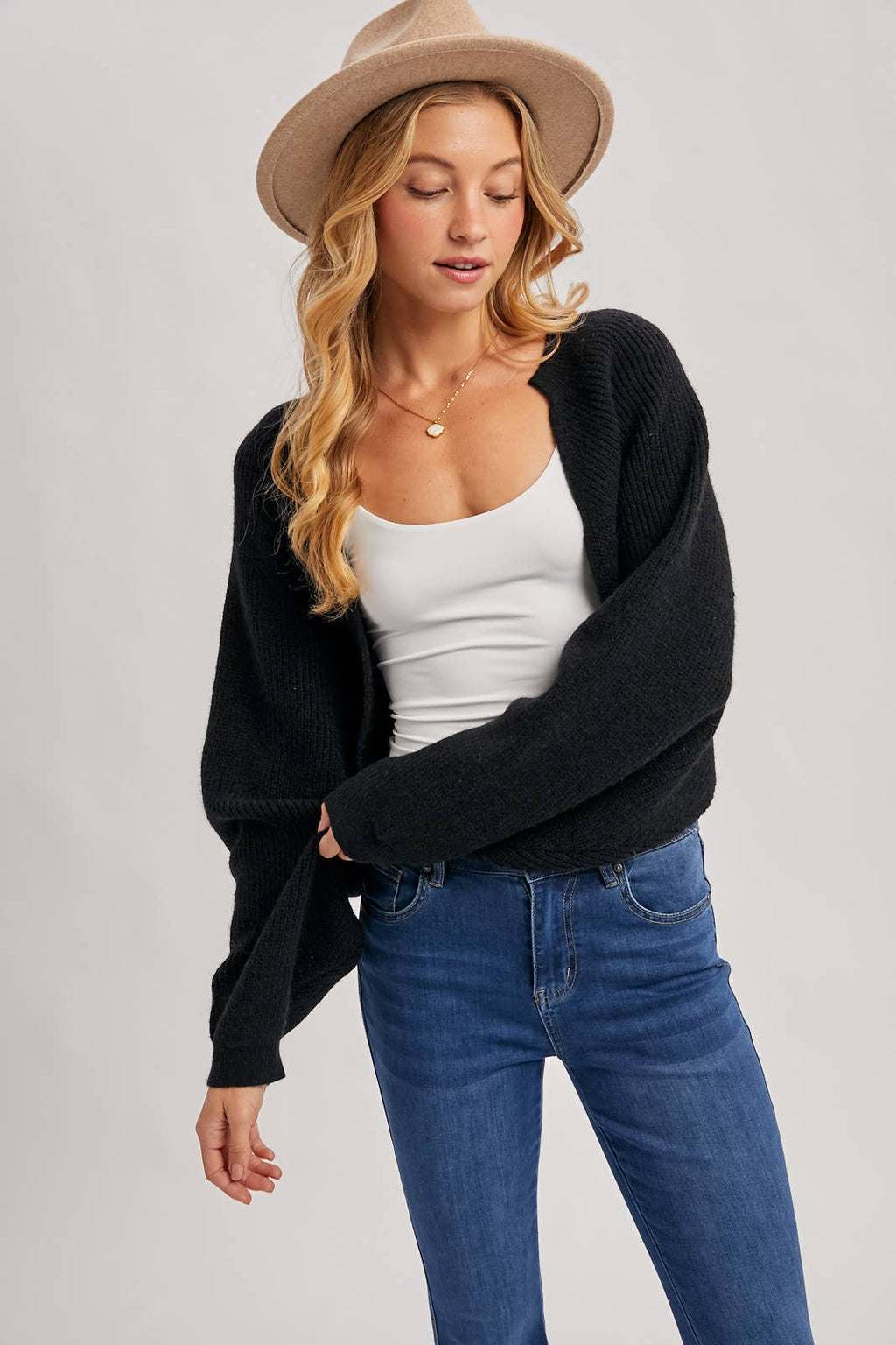 Cropped Knit Bolero