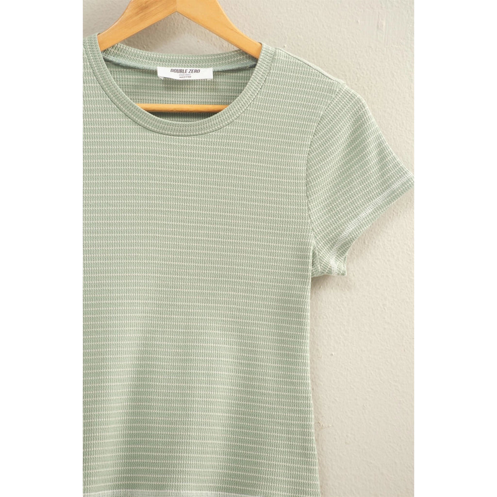 Sage Harbor Ribbed Crop Top