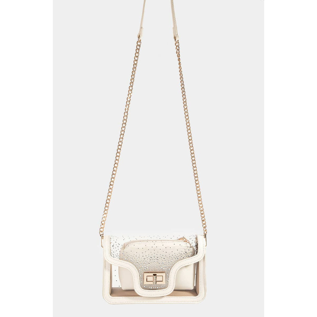 Studded Prism Crossbody