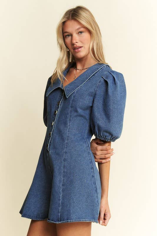 Blue Belle Romper
