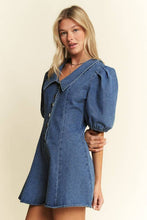 Load image into Gallery viewer, Blue Belle Romper
