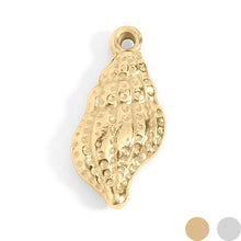 Load image into Gallery viewer, 18K Gold PVD Stainless Steel Conch Seashell Charm: Gold

