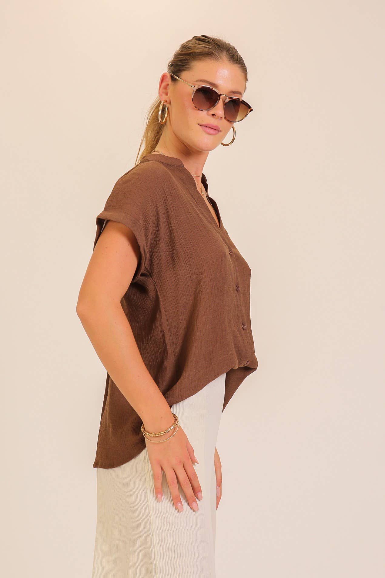 The Coastal Breeze Gauze Blouse