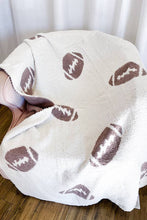 Load image into Gallery viewer, Grey Football Luxury Blanket
