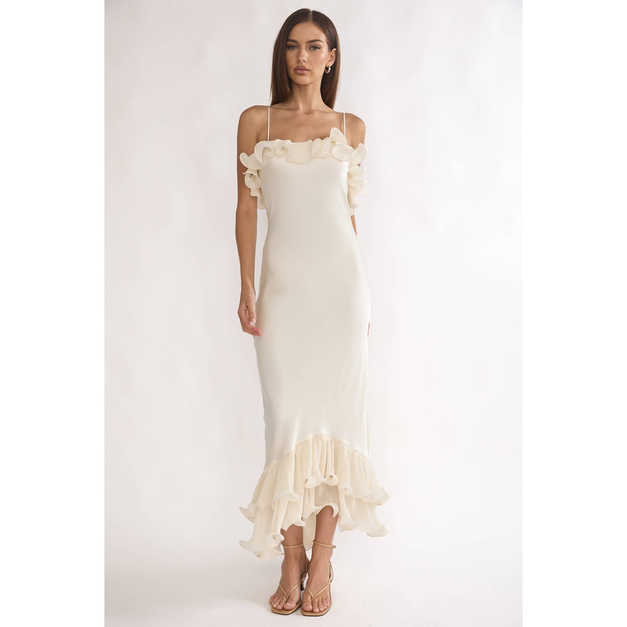 Sienna Ruffle Midi Dress