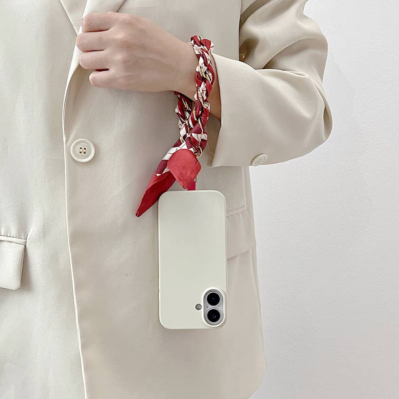 Luxe Bow Silk Phone Strap