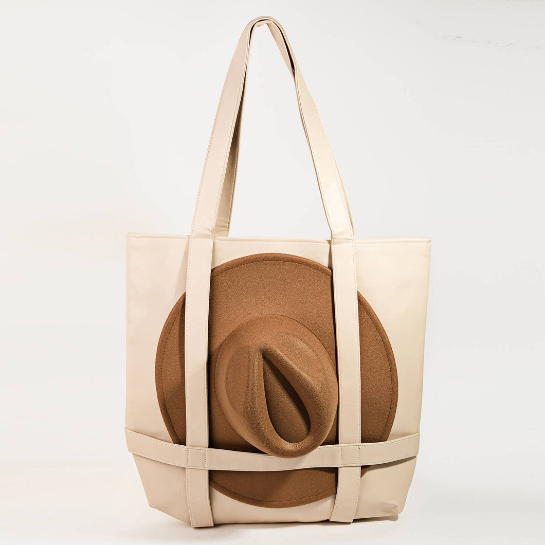 Cap & Carry Tote: Ivory