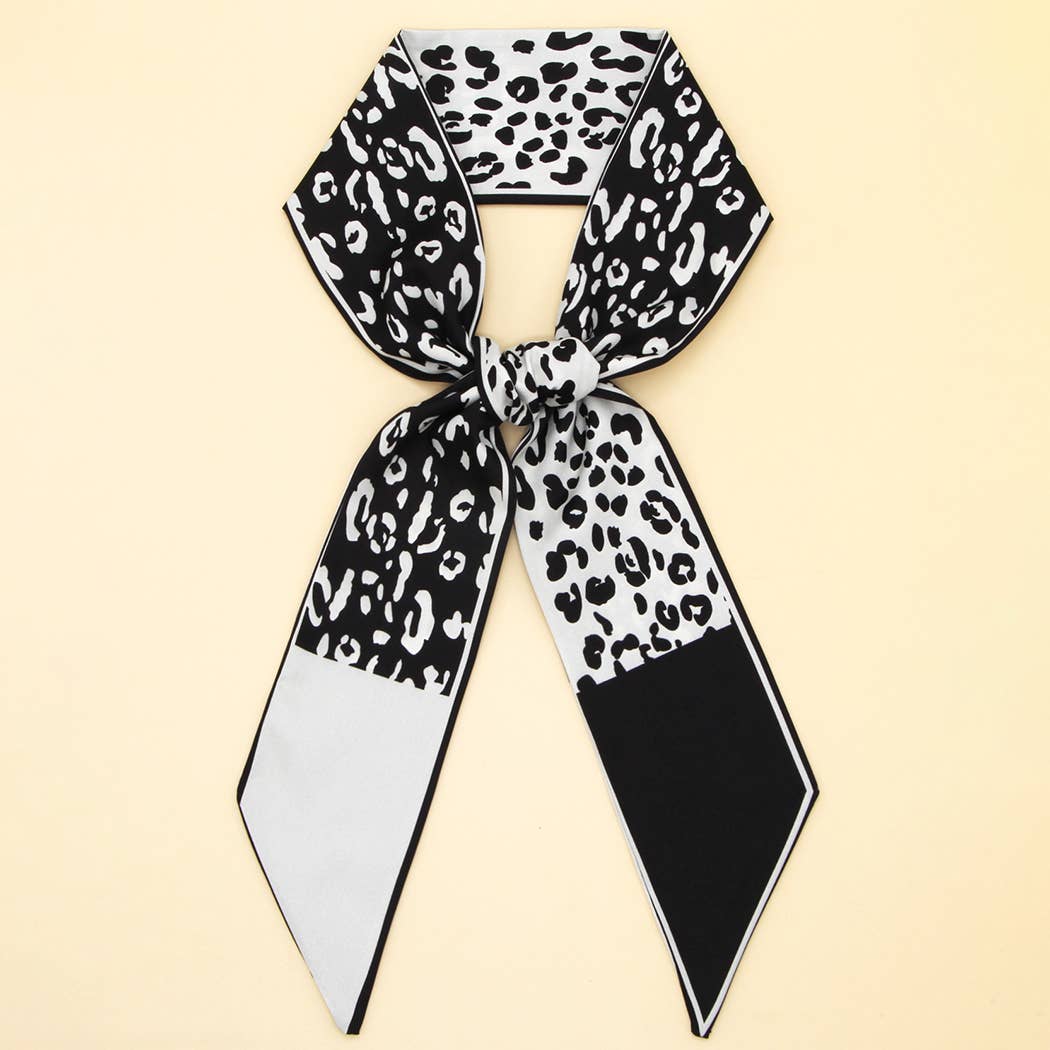 Floral Print Satin Scarf