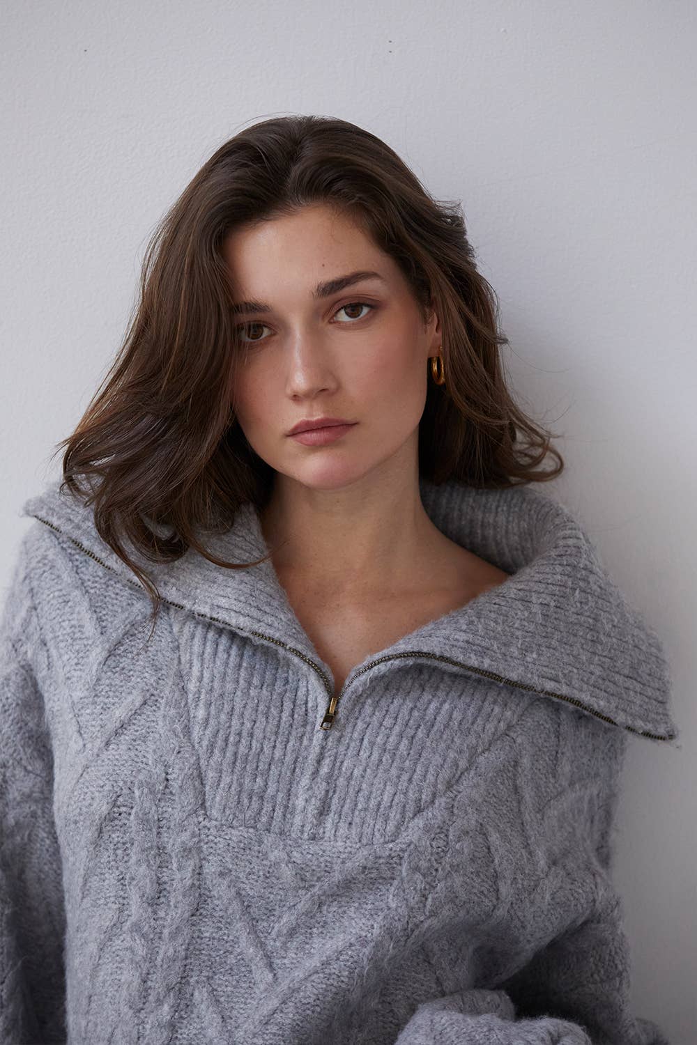 Mary-Ann Chunky Cable Knit Sweater