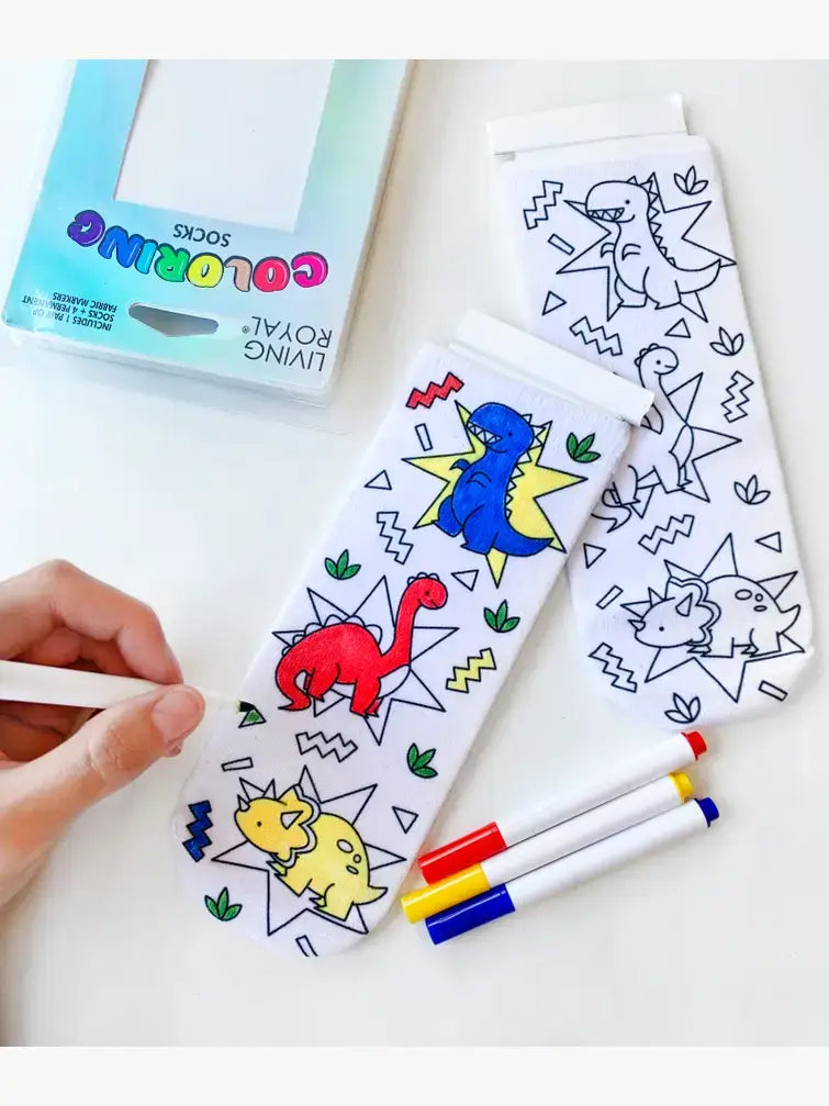 Coloring Socks - Artic Animals
