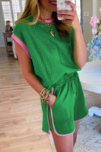 Load image into Gallery viewer, Pink Cable Textured Shorts Set
