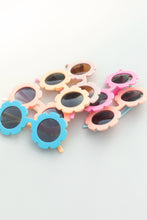 Load image into Gallery viewer, Kids Toddler 2-tone Flower Sunglasses: Peach Teal

