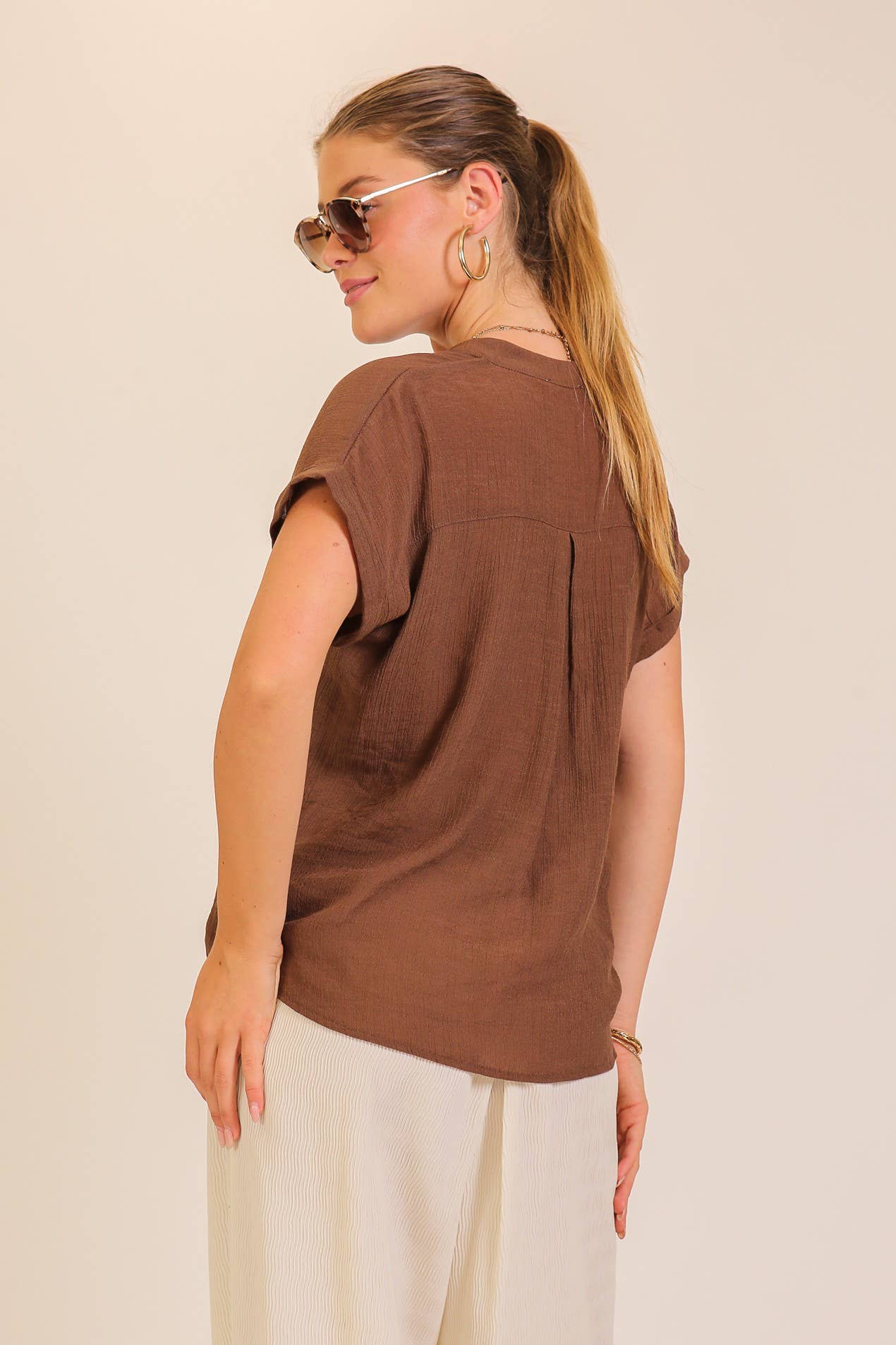 The Coastal Breeze Gauze Blouse
