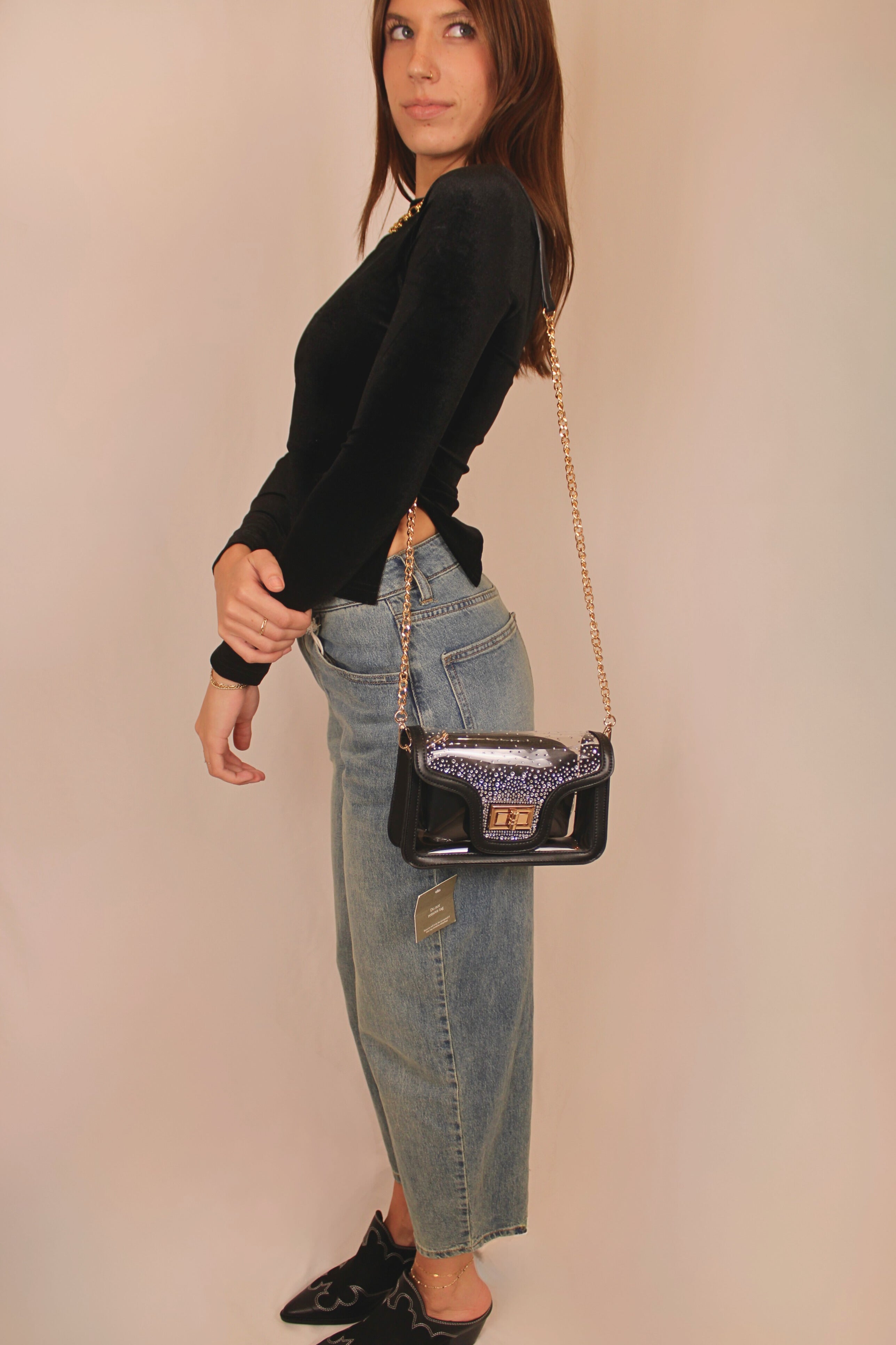Carly Scrunch Velvet Top