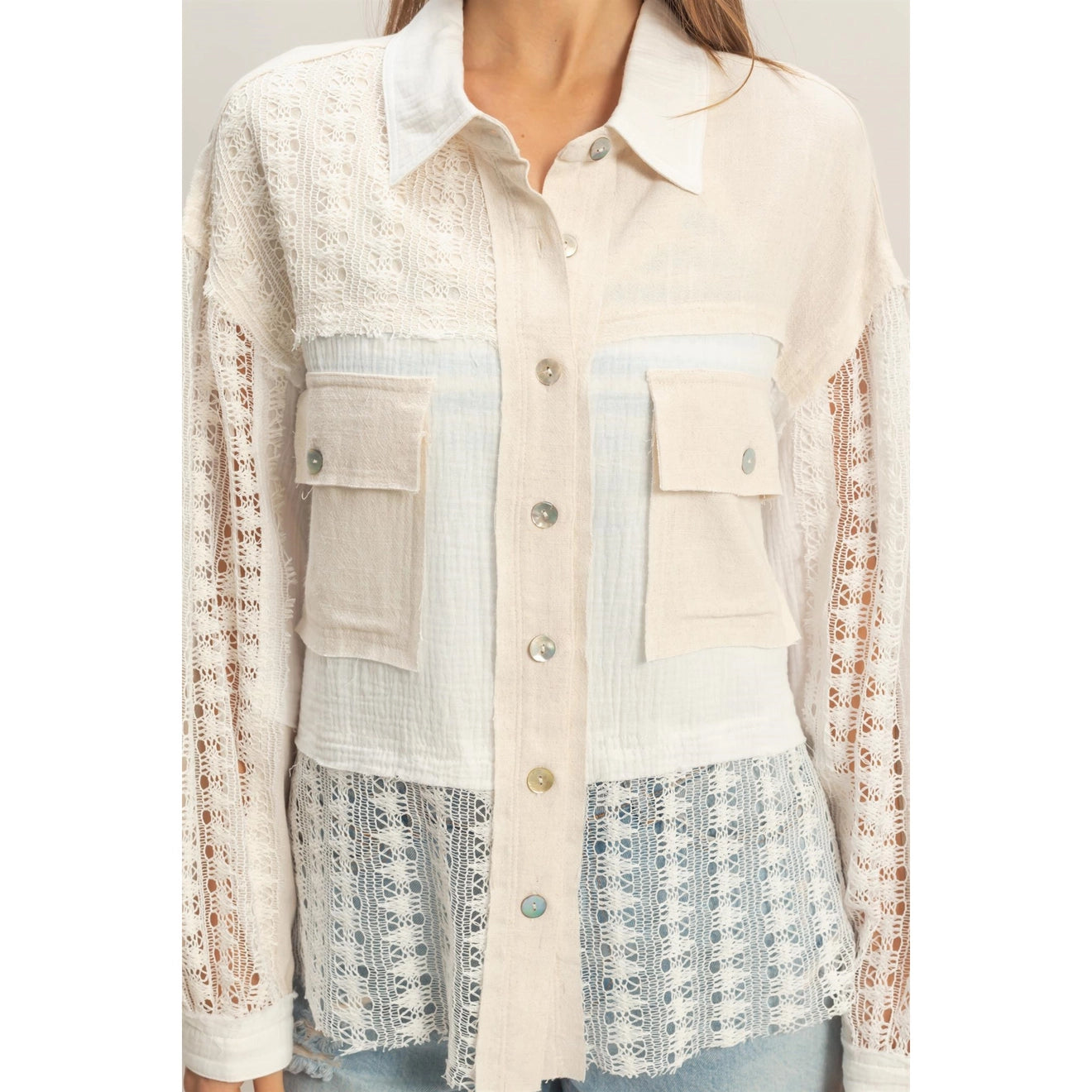 Seaside Weave Button Down
