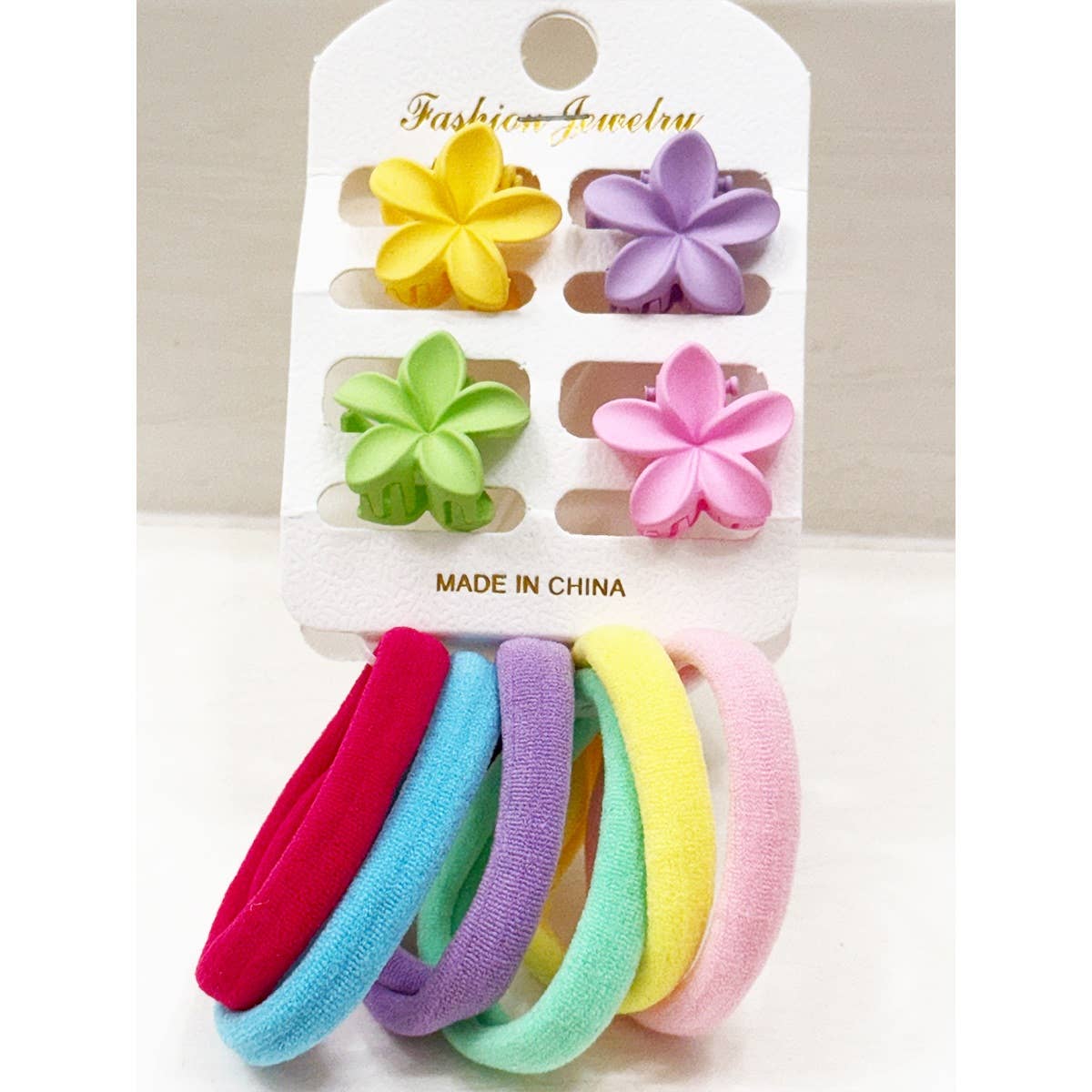 Mini Clips and Colorful Hair Ties